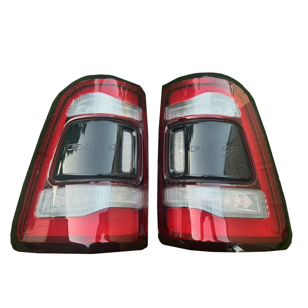 2019-2023 OEM RAM 1500 LED TAIL Light SET With Module | BLACK BEZEL