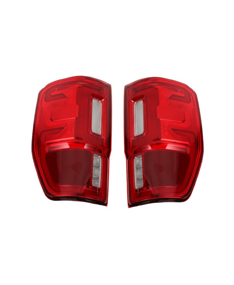 Winjet LED Tail Lights For 1993-2000 Ford Ranger - Black/Smoke Style Replacement Tail Lights